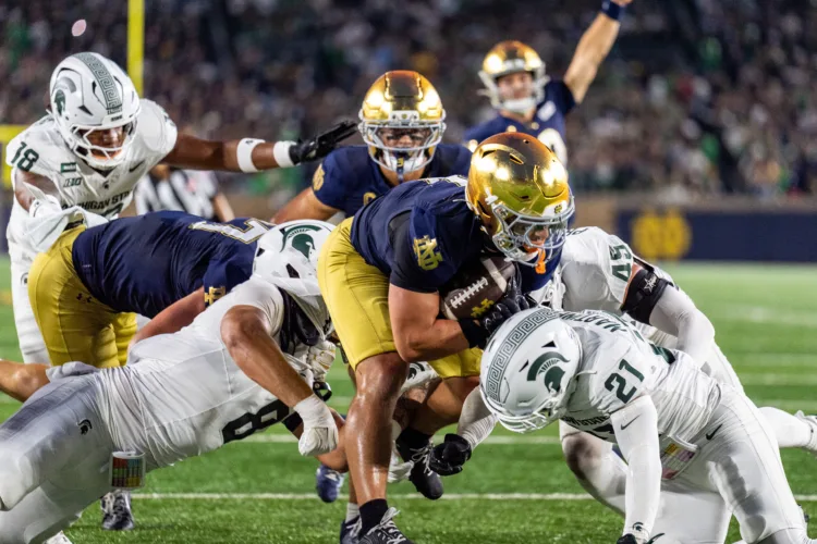 No. 3 Notre Dame takes command in second half to beat Michigan State